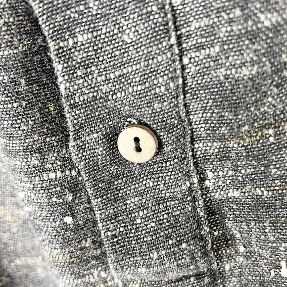 🖤Black Blended Fabric Boho Style Loose Cotton Hippie Peasant Blouse Shirt Top - Picture 9 of 12